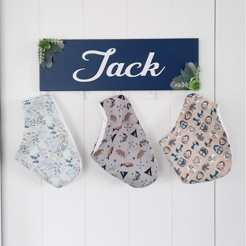 Personalised Accessory Holder with Foliage - Painted (40cm)