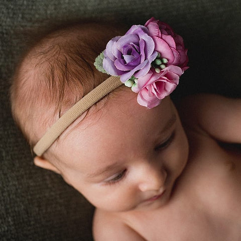 Floral baby bands - made to order