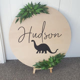 Personalised Foliage Sign with Image - 60cm