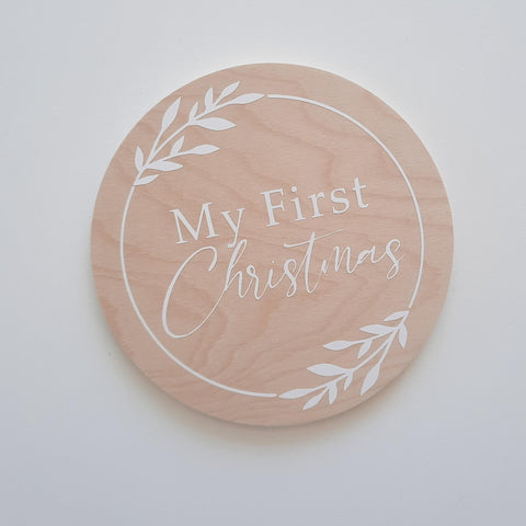 My First Christmas Sign