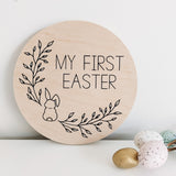 My First Easter - 15cm natural wood